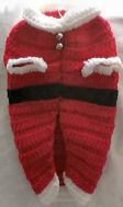 Santa Claus Hand Crocheted Dog Sweater
